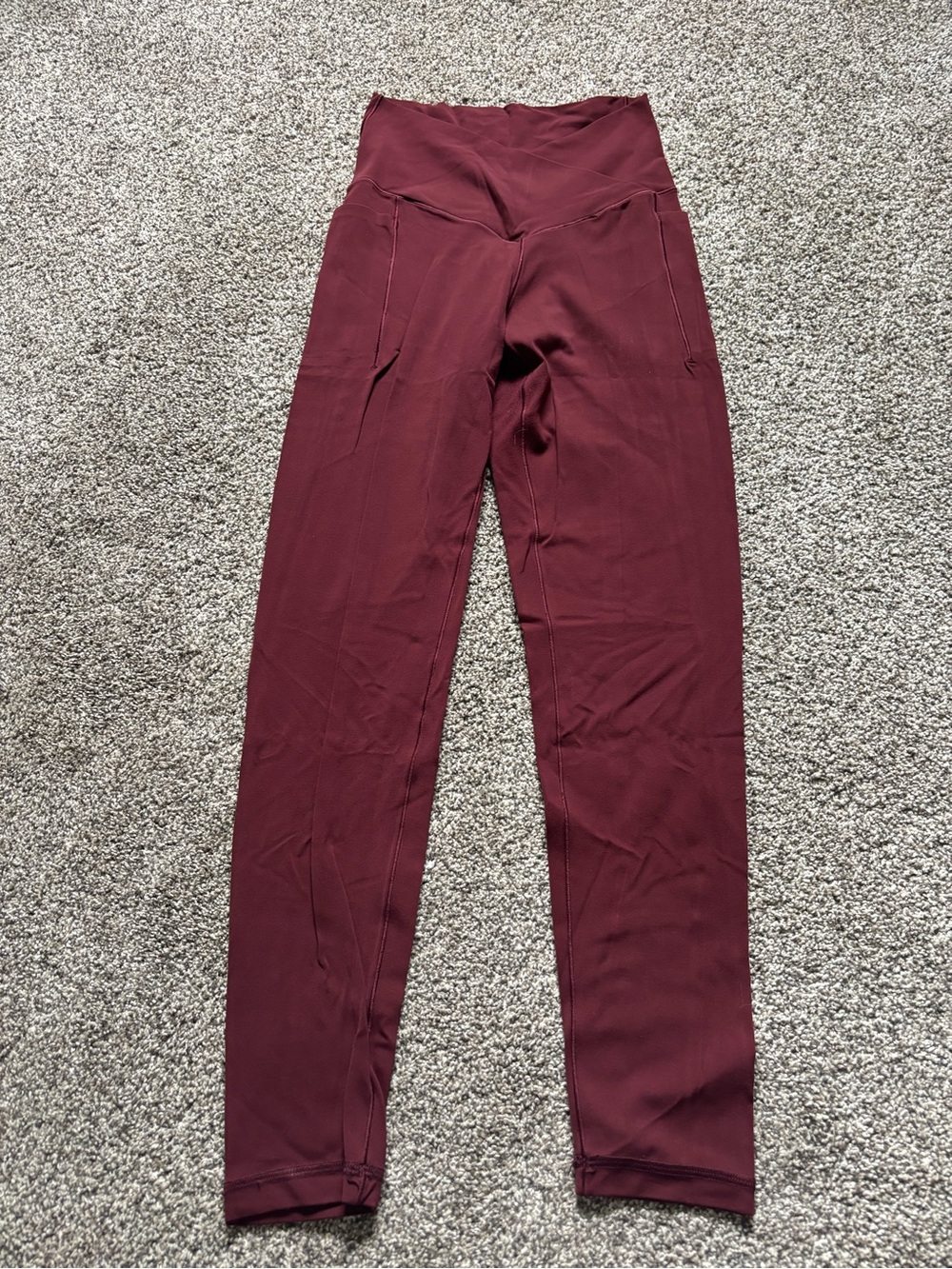 aerie Maroon High-Waist Active Leggings
